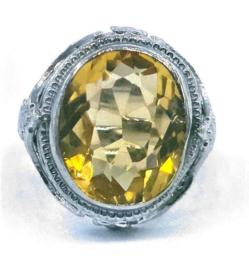 White Gold Ring - Women's