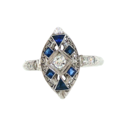 White Gold Ring - Women's