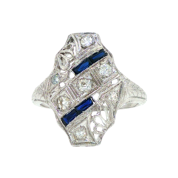 White Gold Ring - Women's