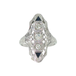White Gold Ring - Women's