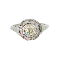 White Gold Ring - Women's
