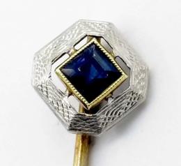 White Gold Pin