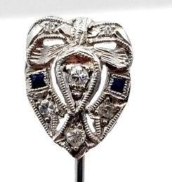 White Gold Pin