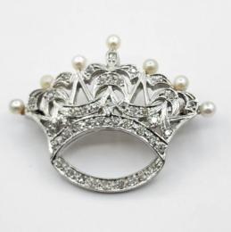 White Gold Pin