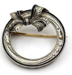 White Gold Pin