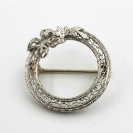 White Gold Pin