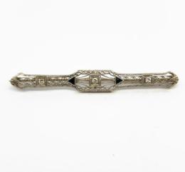 White Gold Pin
