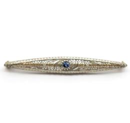 White Gold Pin