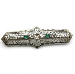 White Gold Pin