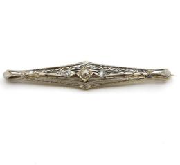 White Gold Pin